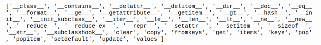 Dictionary-Methods-in-Python