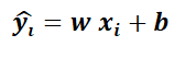 y=wx+b