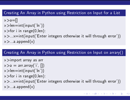 Array in Python