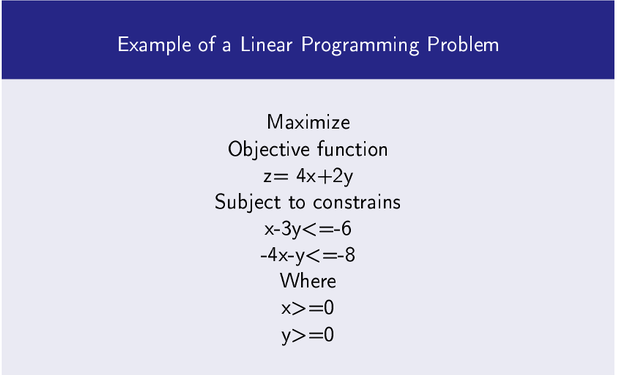 how to solve linear programming problems in python